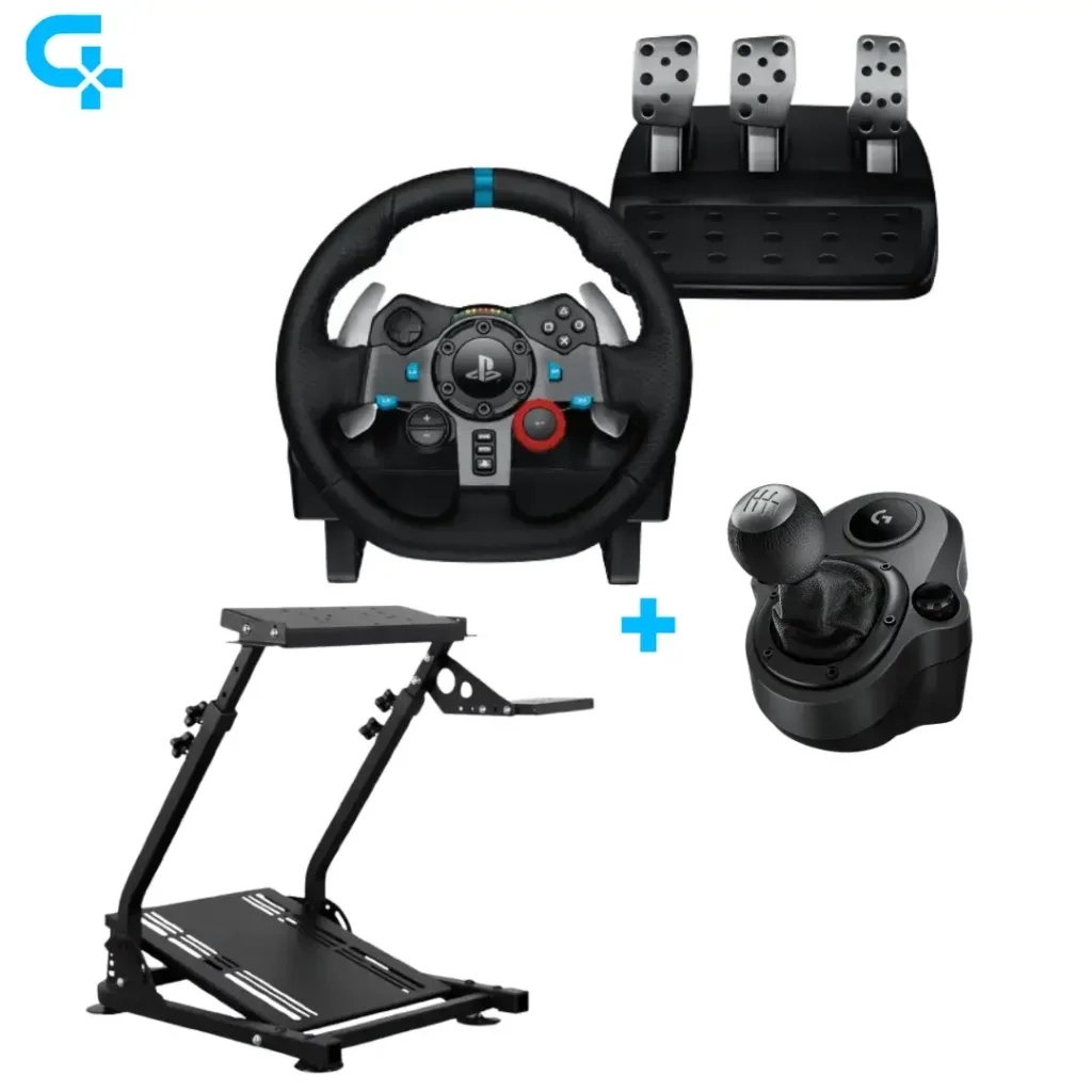 Logitech G29 + Support Volant + Driving Force Shifter