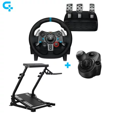 Logitech G29 + Support Volant + Driving Force Shifter
