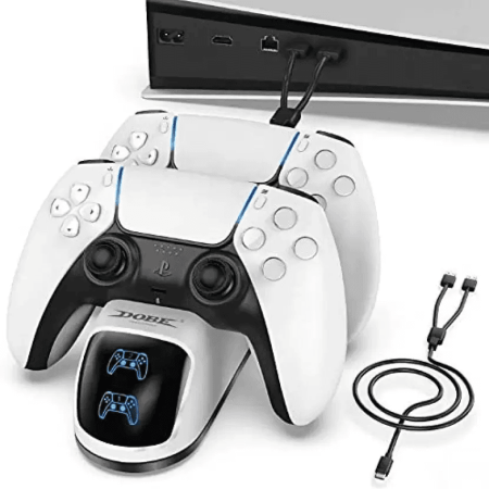 Station de Charge Dobe Pour Manette Ps5 - Prix Maroc