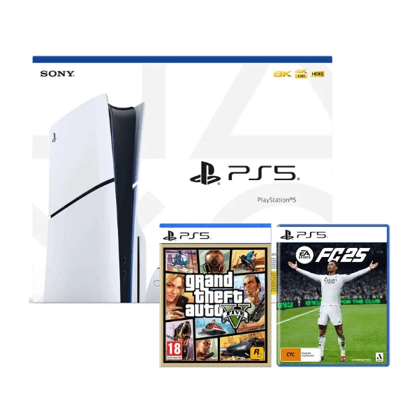 PS5 Slim + GTA V + FC25 Prix Maroc