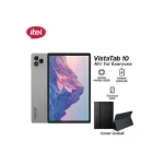 Itel tablette VistaTab10 4G 10″-128GB Ram 12GB (4GB+8GB) 6000mAh, Android12 8MP Pochette+ Screen-Grey