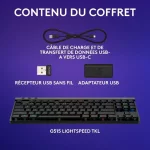 Logitech G G515 TKL Lightspeed AZERTY - Prix Maroc